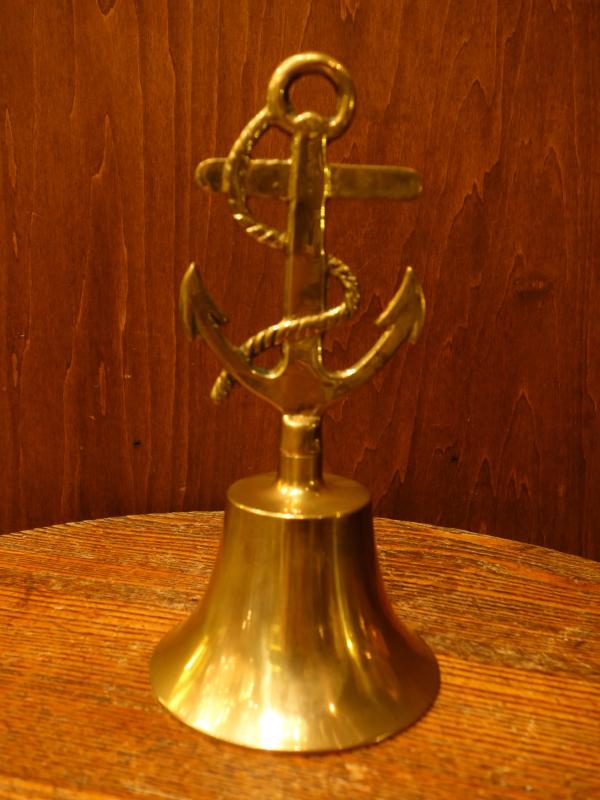 真鍮ハンドベル　テーブルベル　海軍ベル　船　LCM 7449（5）