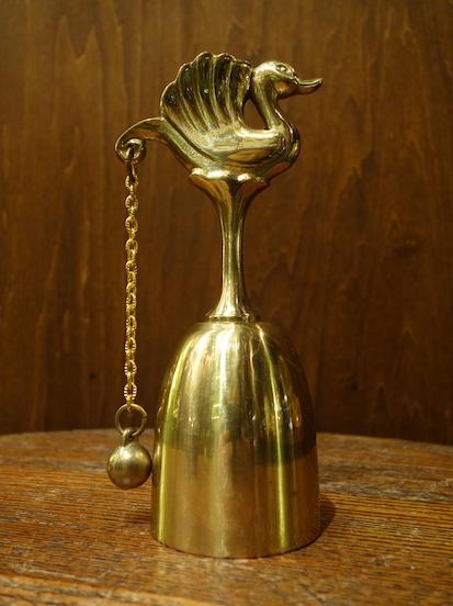 Italian brass bird hand bell