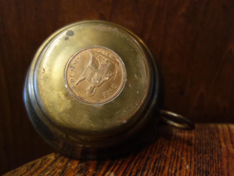 真鍮トレイ　コイン埋め込みカップ　LCM 7376（5）