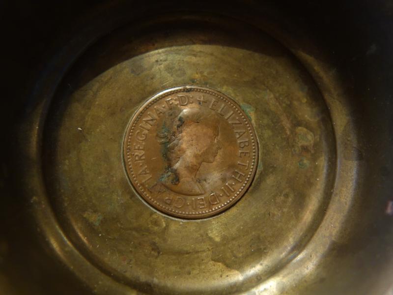 真鍮トレイ　コイン埋め込みカップ　LCM 7376（7）