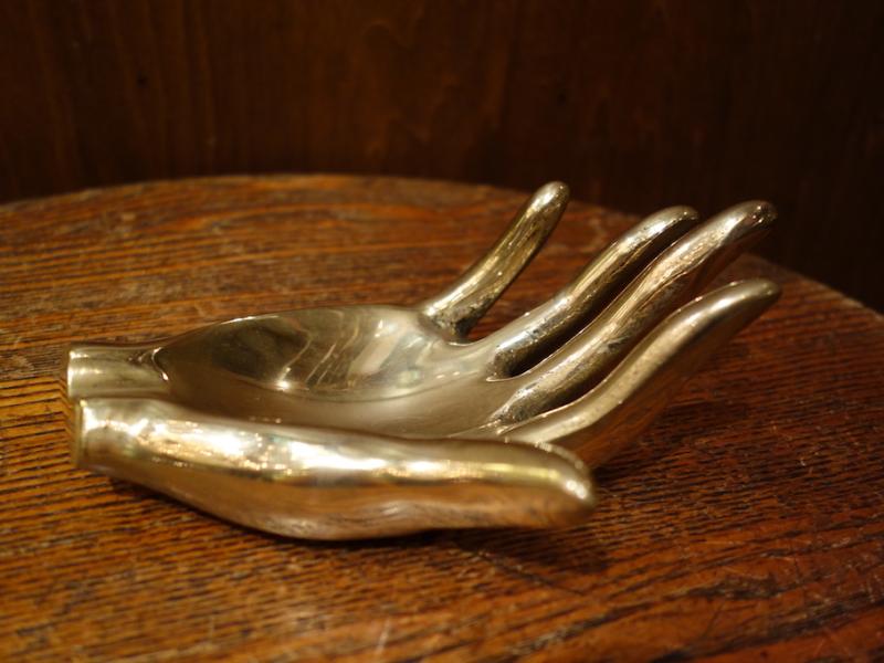 Italian brass hand tray
