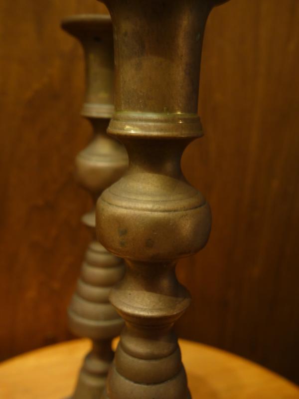 真鍮製燭台　ペア　LCM 7343（7）