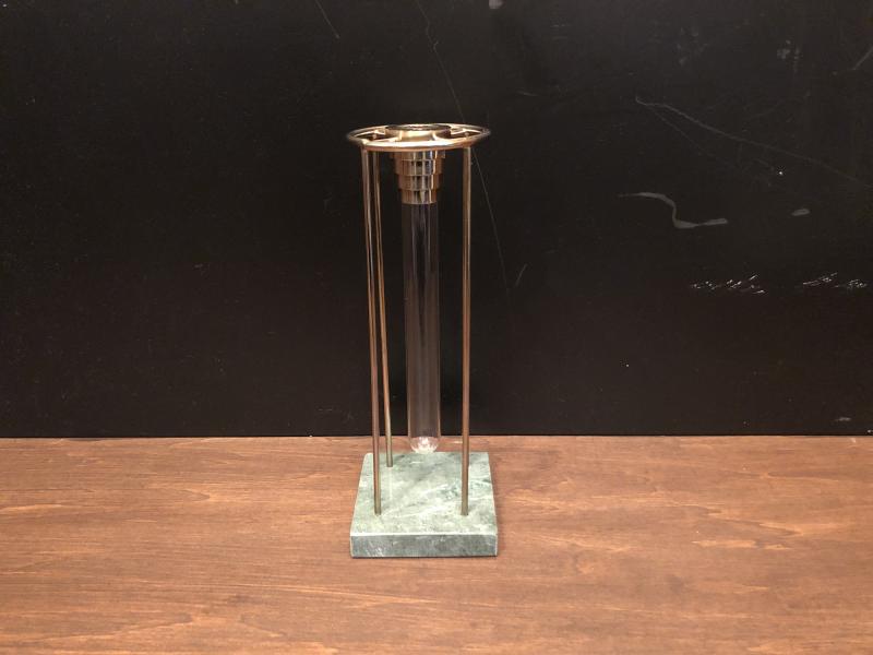 Brass & Marble flower base