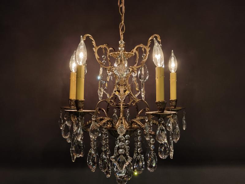 Spanish Brass Chandelier 5灯
