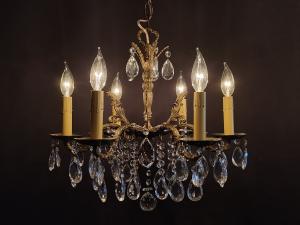 Spanish Brass Chandelier 6灯