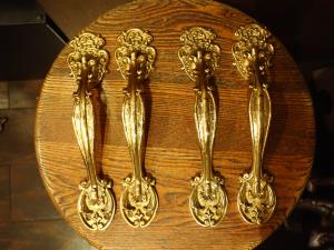 Italian brass door handle 2P SET