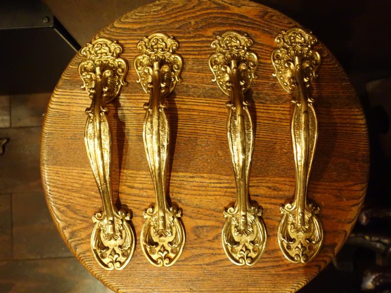 Italian brass door handle 2P SET