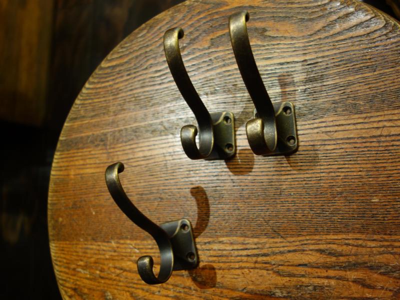 brass hat coat hook