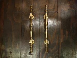 Italian brass door handle 2P SET