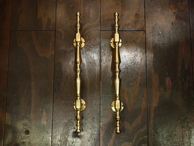Italian brass door handle 2P SET