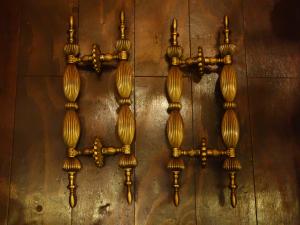 brass door handle