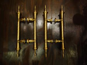 brass door handle