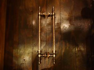 brass door handle