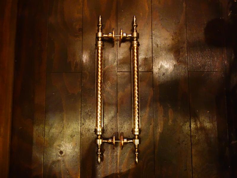 brass door handle