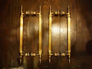 brass door handle