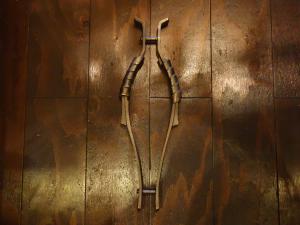 brass door handle
