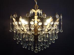 Spanish brass leaf chandelier 6灯