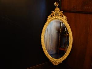 Italian oval wall mirror