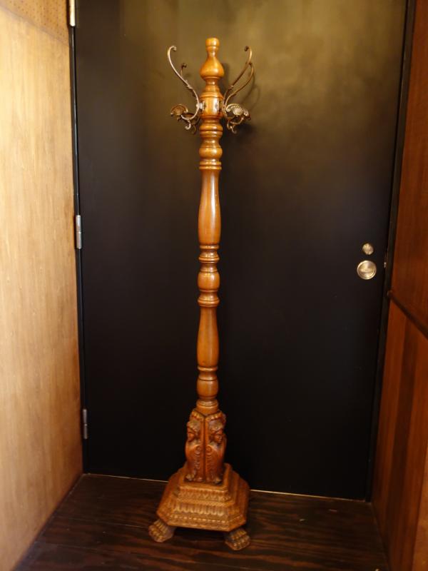Italian wood coat rack