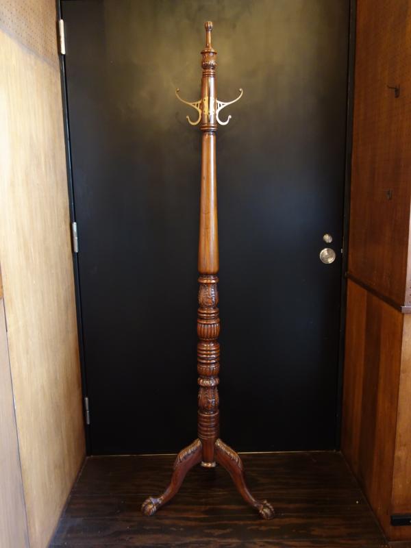 Italian wood coat rack