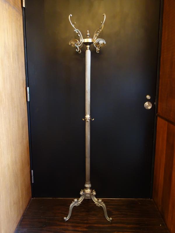 Italian brass coat rack