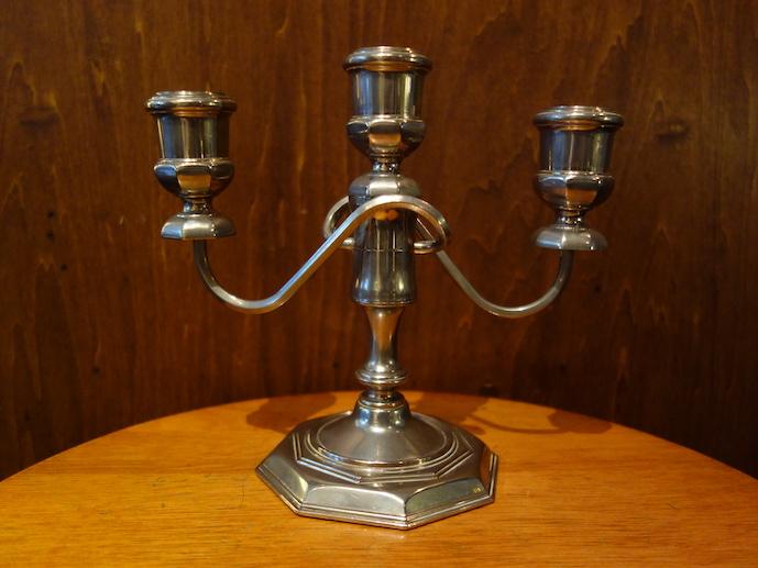 English silver candle holder 3