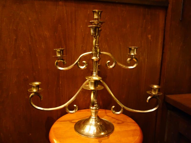 Italian brass candle holder 9