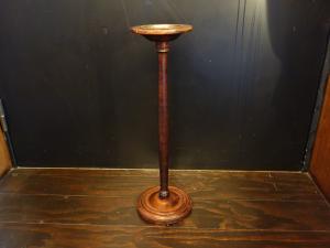English wood ashtray stand