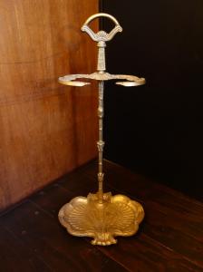 Italian brass umbrella stand