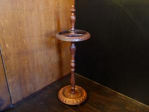 English wood umbrella stand