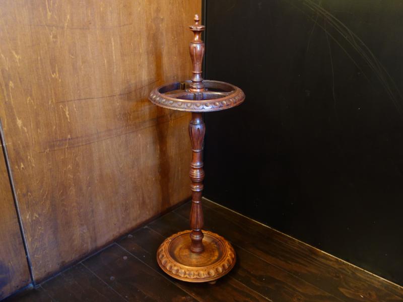 English wood umbrella stand