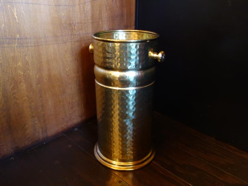 Italian brass umbrella stand