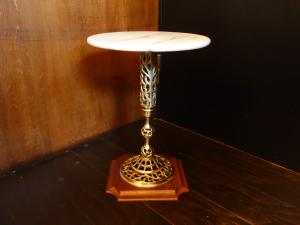 Italian marble & brass table