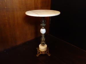 Italian marble & brass table