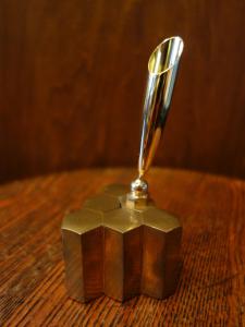 Italian brass pen stand