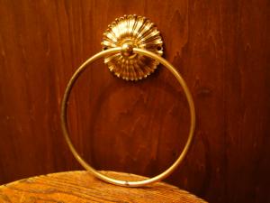 Italian brass towel ring