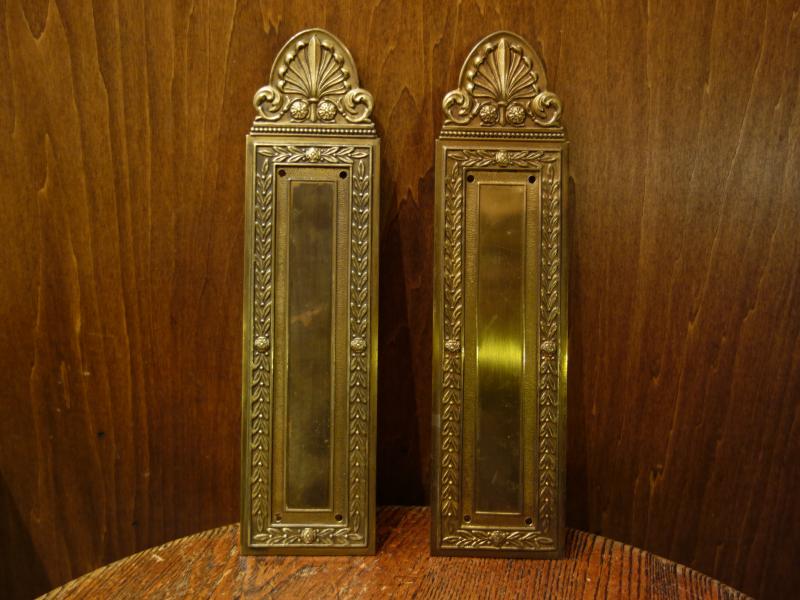 Italian brass door finger plate