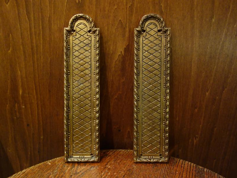 Italian brass door finger plate