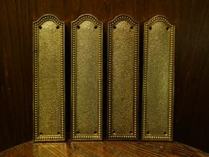 French gold door finger plate