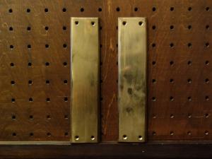 Italian brass door finger plate