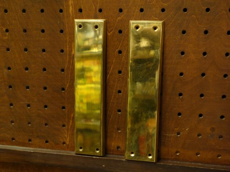 Italian brass door finger plate