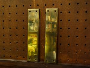 Italian brass door finger plate