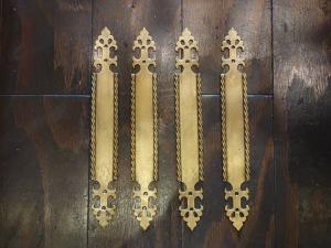 Italian brass door finger plate