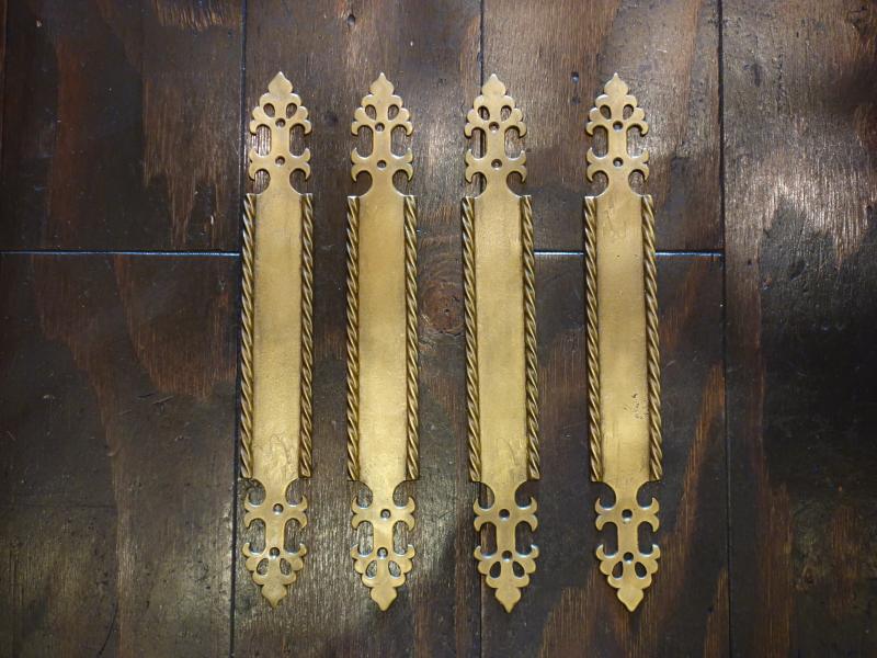 Italian brass door finger plate