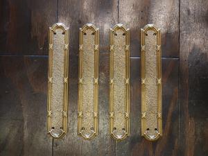Italian brass door finger plate