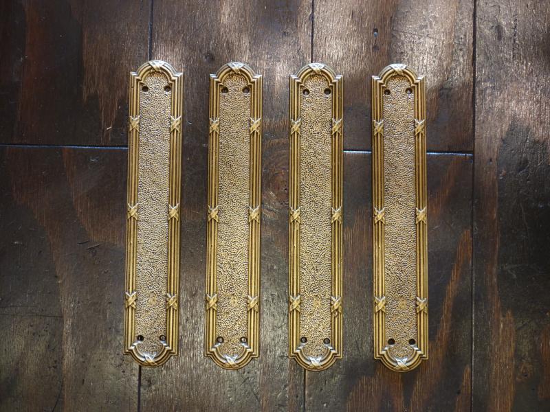 Italian brass door finger plate
