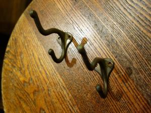 brass hat coat hook
