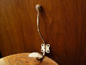 white hat coat hook