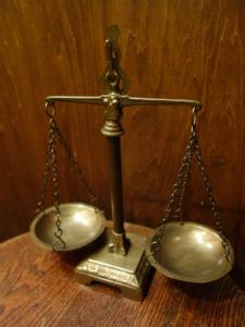 Italian brass balance