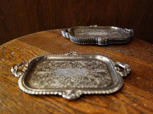 silver mini tray